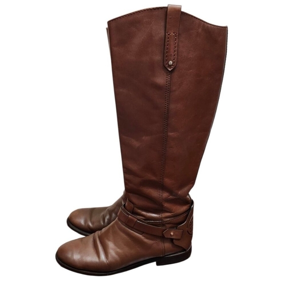 Tory Burch Womens Colton Leather Riding Knee-High Boots 10 - Picture 5 of 13